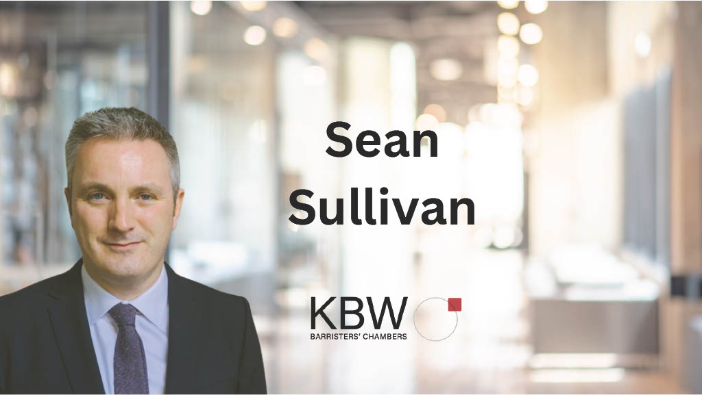 Sean Sullivan appointed as a Recorder