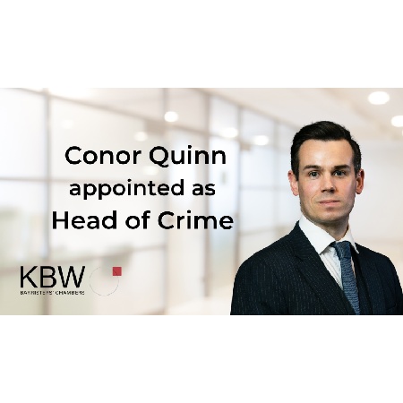 Conor Quinn appointed as Head of the Criminal Team