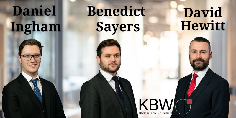 KBW Chambers is delighted to announce that  David Hewitt,  Daniel Ingham and Ben Sayers have achieved higher grades on the CPS Panel