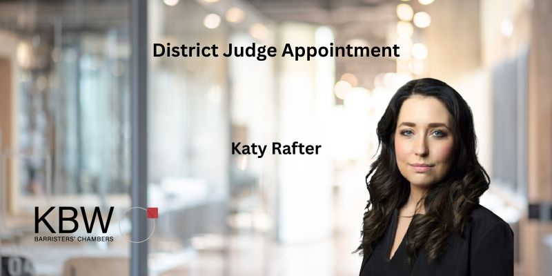Katy Rafter appointed as District Judge