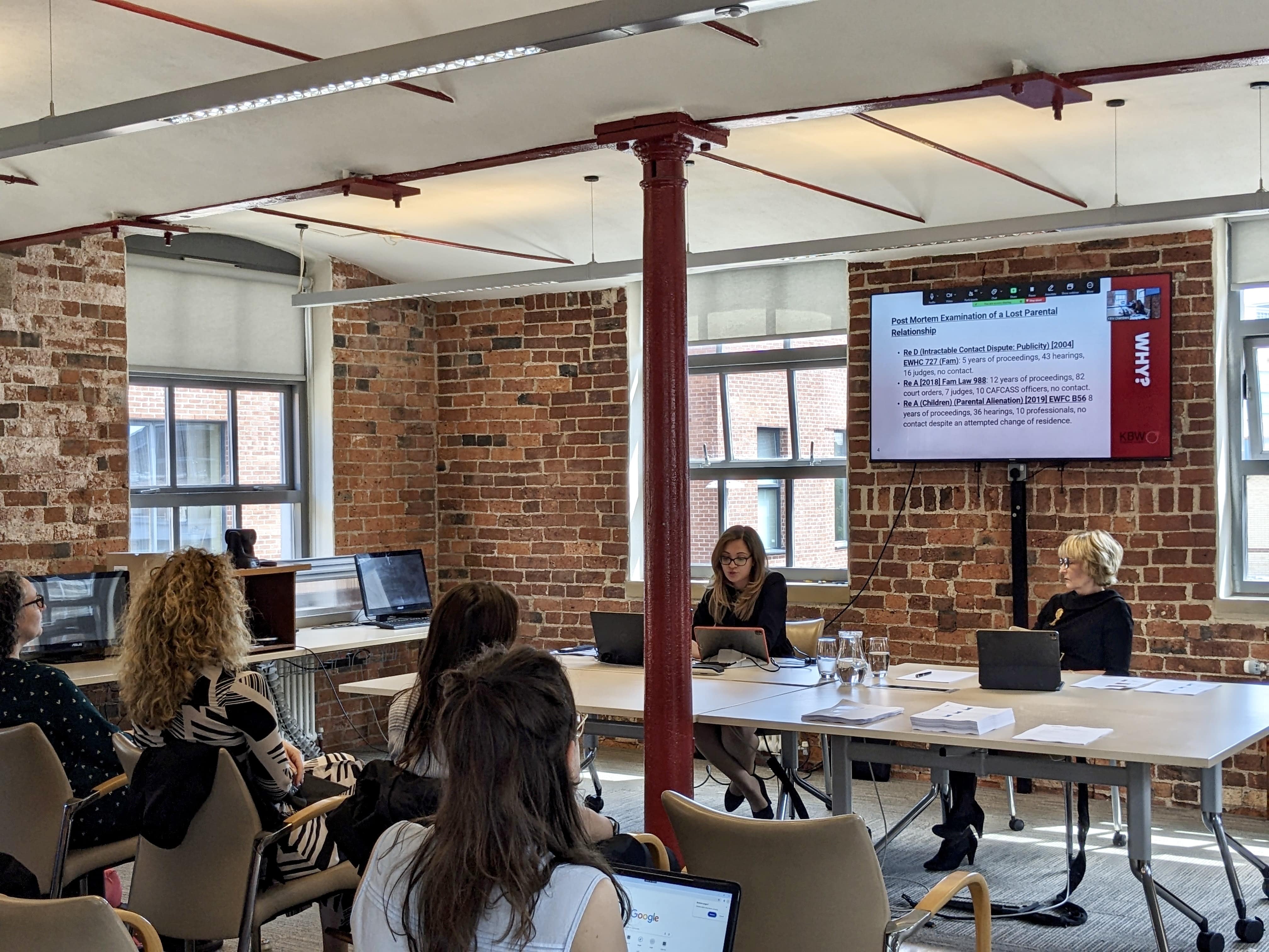 June Venters KC and Manisha Marwaha deliver a hybrid workshop on Parental Alienation
