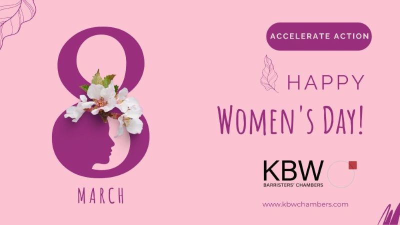 KBW Chambers wishes everyone a very happy International Women’s Day
